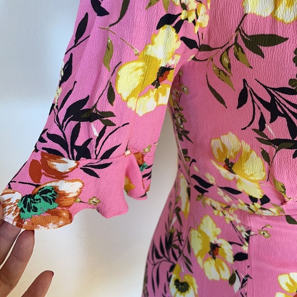 BERSHKA floral pink dress - Picture 12 of 13